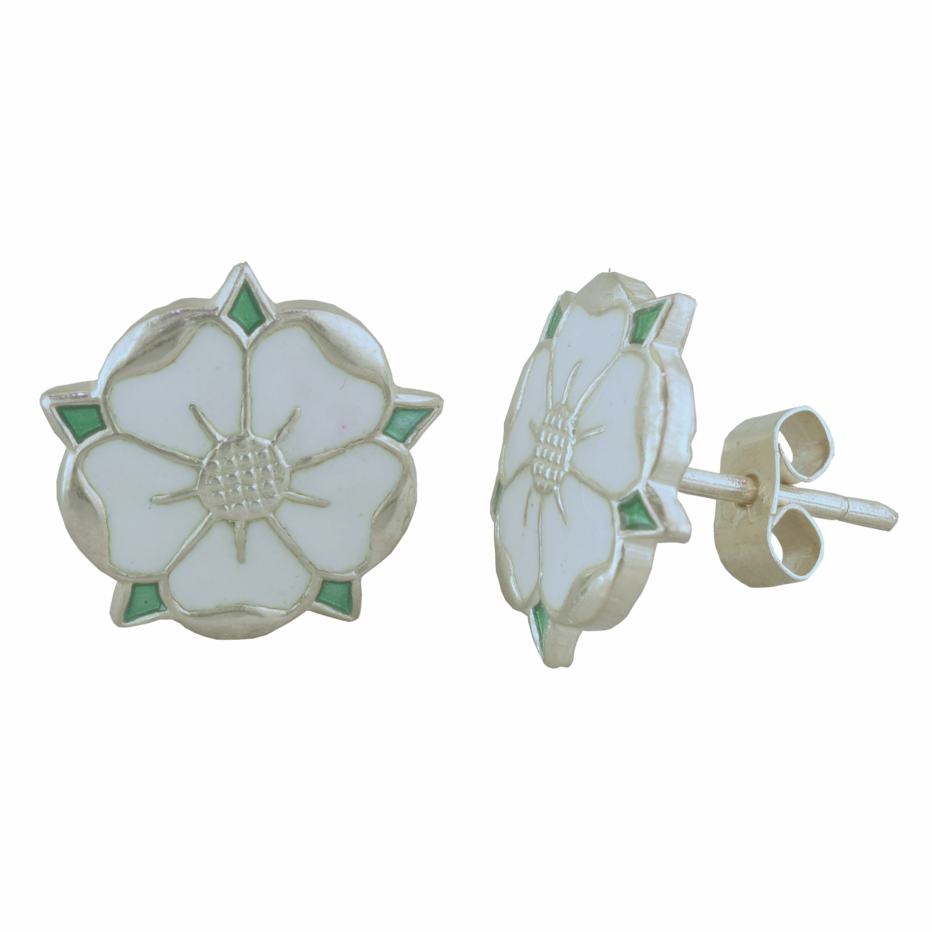 Flower Style Plain Silver Earrings Manufacturer, Flower Style Plain Silver  Earrings Exporter, Supplier