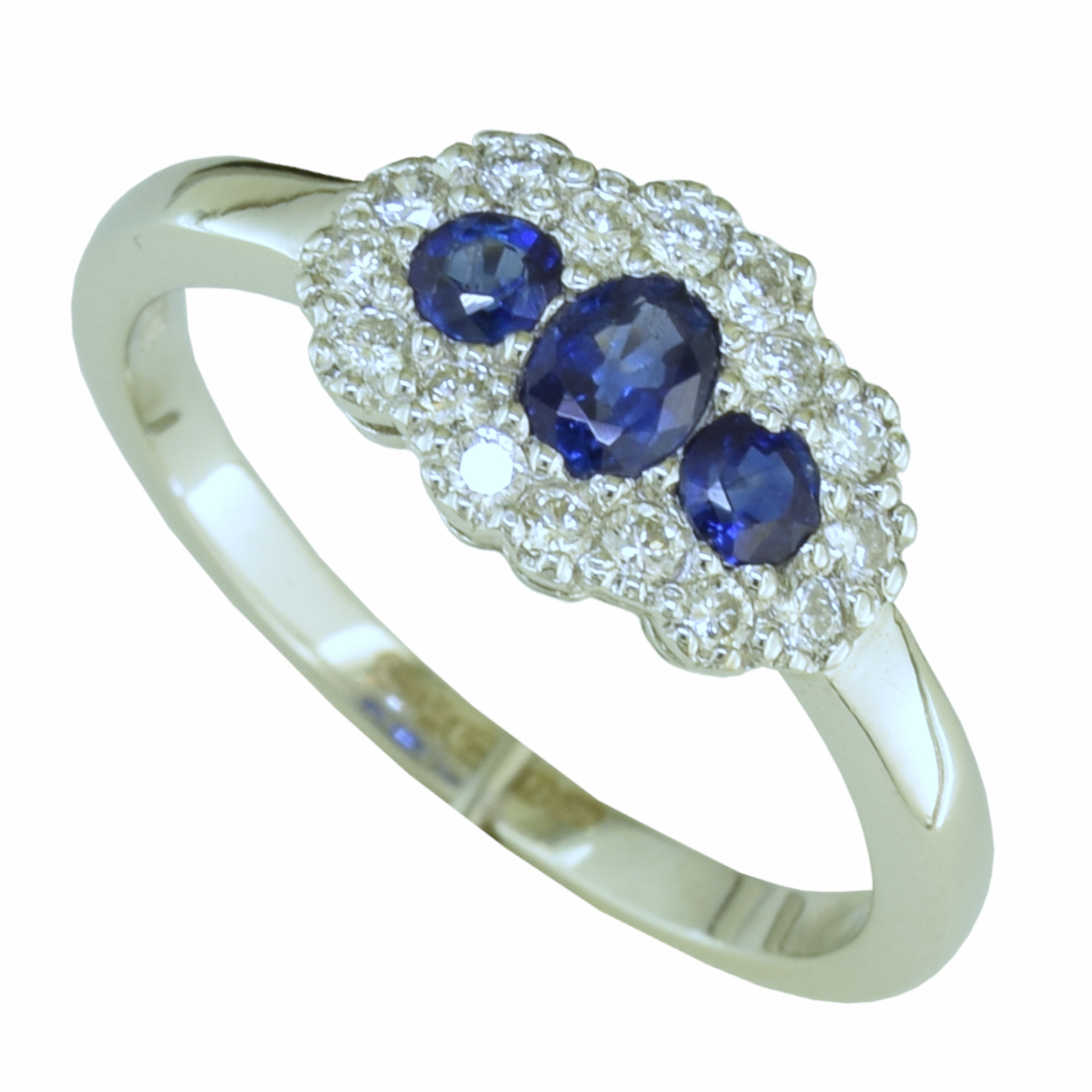 Mens Modern 14K Yellow Gold 3.0 Carat Emerald Cut Blue Sapphire Aztec  Wedding Ring G1294-14KYGBS | Art Masters Jewelry