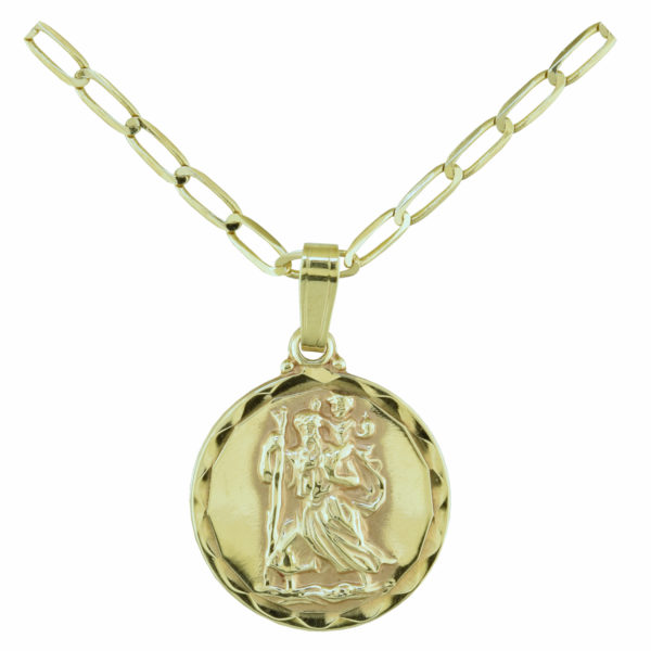 Pattern Mini St Christopher Necklace – In The Pink