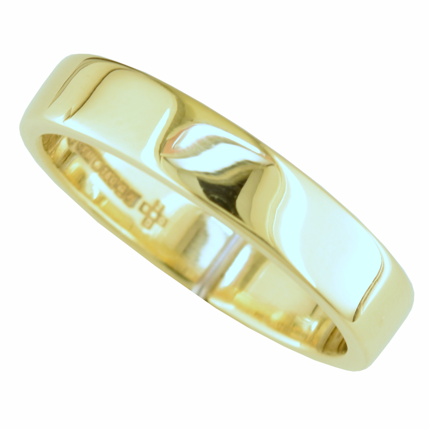 14k Solid Gold Wedding Band Ring | 1.1 mm Flat Ring Band | Stacking Ring |  eBay